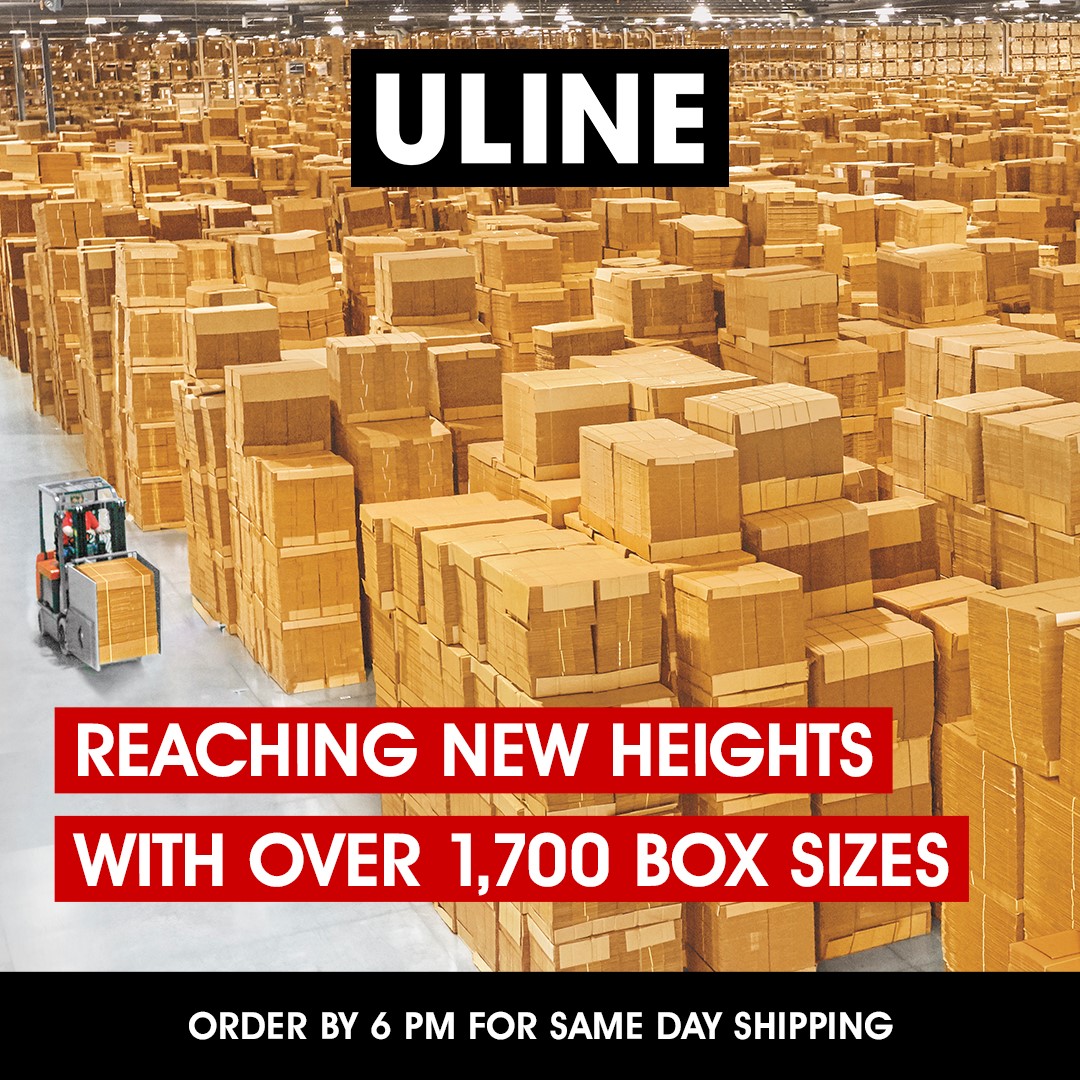 Find the perfect box for all your shipping needs. Uline has a towering selection always in stock. uline.com