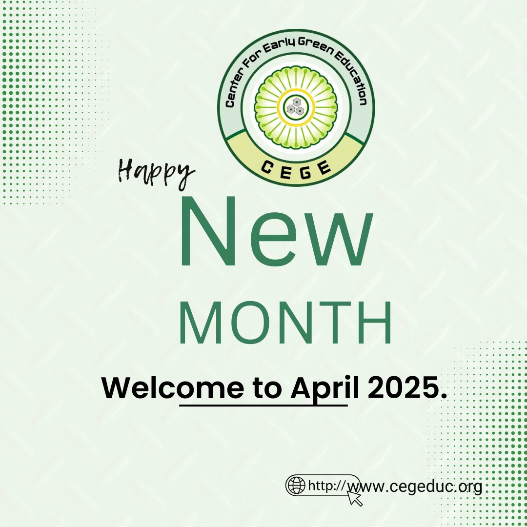 CEGEDUC's tweet photo. 🌿 Happy New Month, CEGE Community! 🌍

A new month brings fresh opportunities to learn, grow, and take action for a more sustainable world! #HappyNewMonth #SustainabilityInAction https://t.co/oPChKPsLBu
