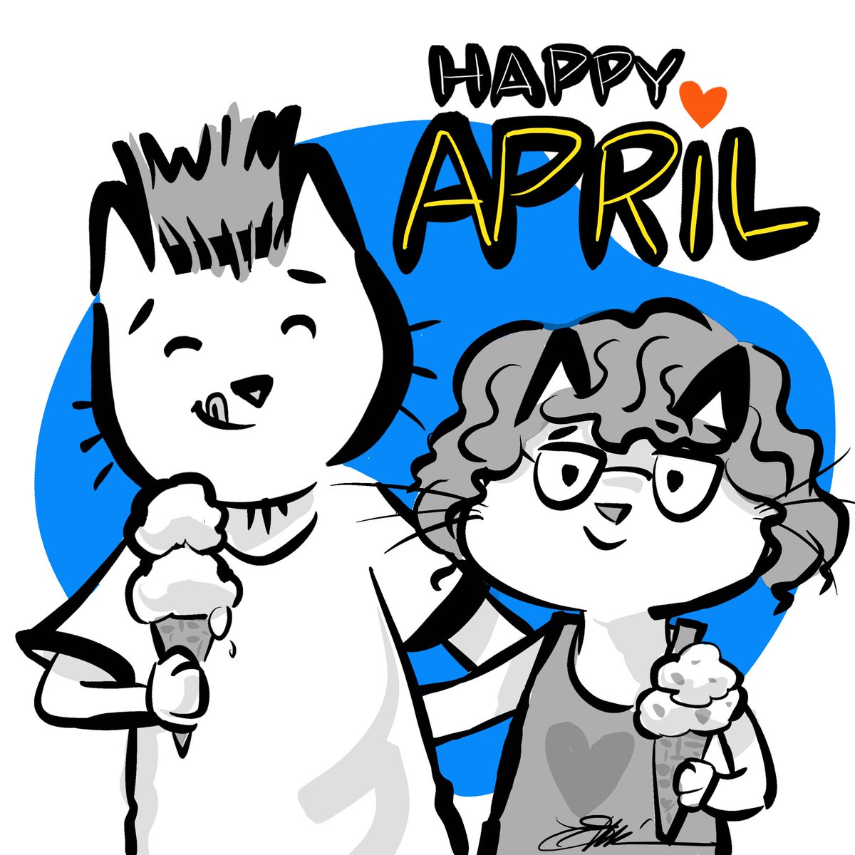 erminski's tweet photo. Happy April!☺️🎉 Thanks for all the fan-words friends, keep them coming, there will be more than one list👏🏼👏🏼👏🏼
Today’s prompt is HANGRY from @readingtimewithb, thanks Aimee! #erinsart @Procreate #erinscat #doodleaday #erinsdoodles #halfhourwarmup #doodleadayapril #fanlist❤️ https://t.co/qdTcGPrXRV