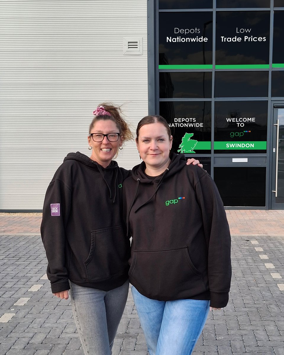 🚨New Depot Alert! 🚨

Coming on Monday 14th April, is the brand new GAP Swindon! 

Here is Depot Manager, Marta (R), along with Regional Operations Manager, Keely (L).

📍: Unit 7, Swindon Trade Park, Gipsy Lane, SN2 8DH.