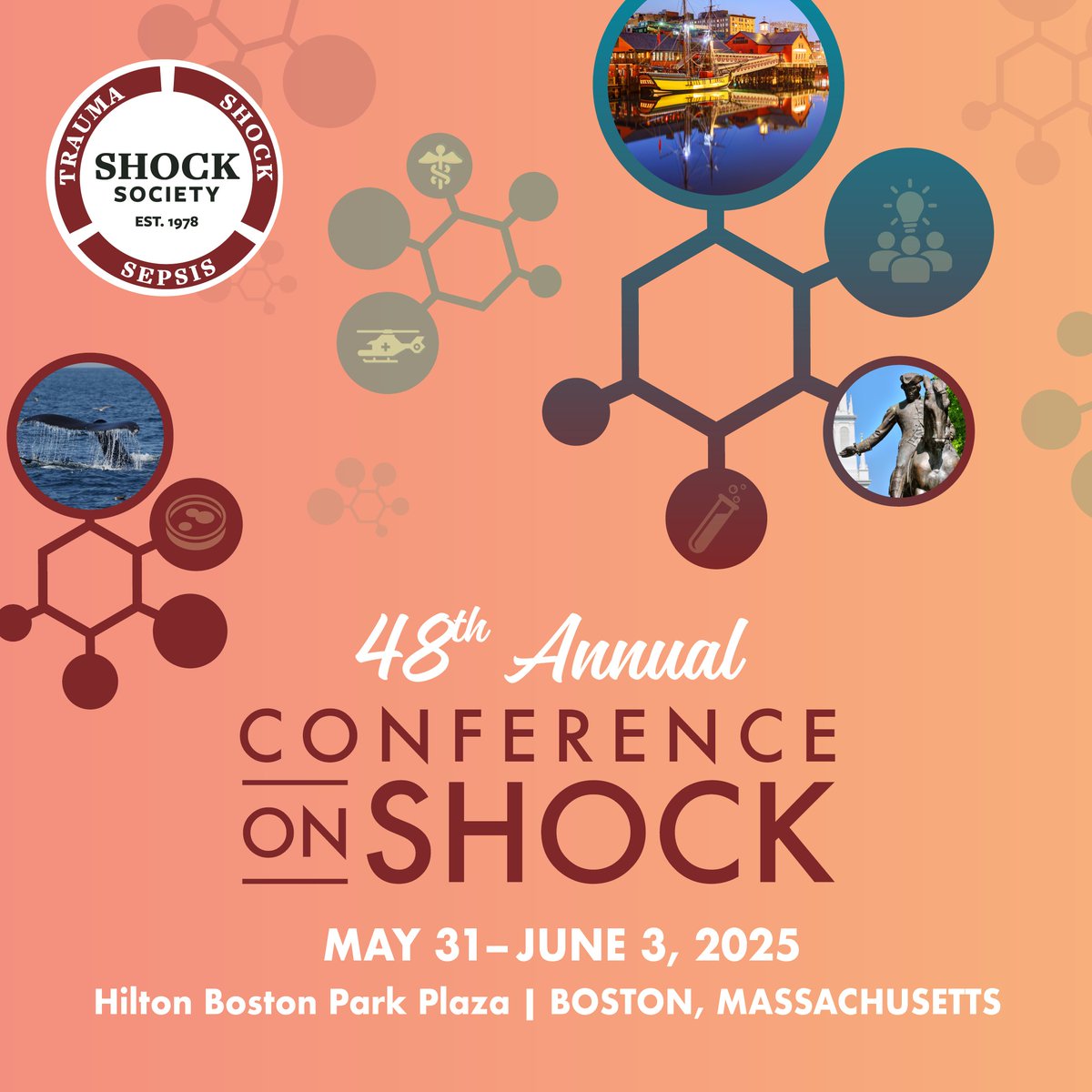 Spaces are filling up quickly for the 48th Annual Conference on Shock. Register today to secure your spot. We look forward to seeing you in Boston. 

Click here to register: shocksociety.org/annual-confere…