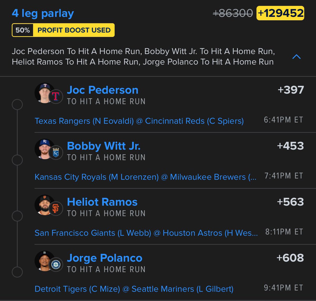 C8Keith117's tweet photo. Let’s smack something. MLB HR lottos ⬇️ https://t.co/YJQTUOvTfa