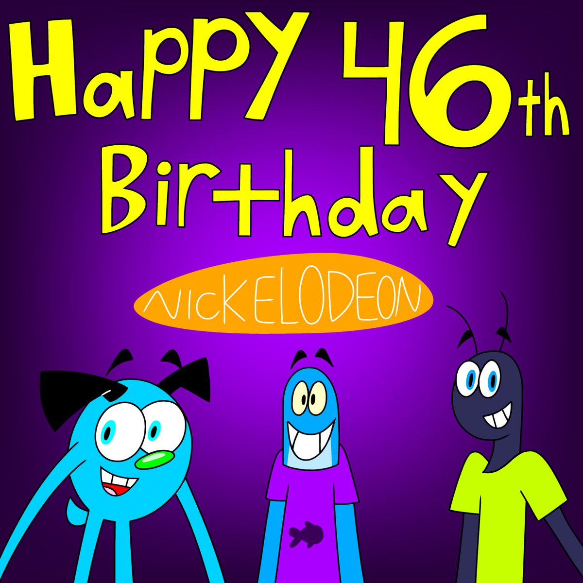 NNicktoons's tweet photo. Happy 46th Birthday Nickelodeon! π
#JohnnyandFriends #FritztheFish #AntontheAnt #Nickelodeon #Nicktoons #JohnnytheHoundDog #Happy46thBirthday #Happy46thAnniversary β¦@Nickelodeonβ© https://t.co/iNQd5TRPFo