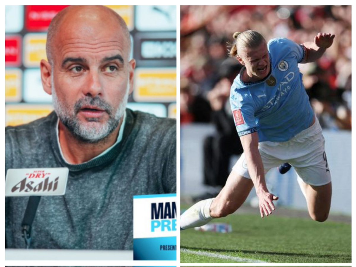 ManCityplus's tweet image. Pep Guardiola says he expects Erling Haaland to be sidelined between five to seven weeks with the Angle injury he sustained at Bournemouth on Sunday. 
So hopefully for the end of the season and FIFA Club World Cup, he will be ready .