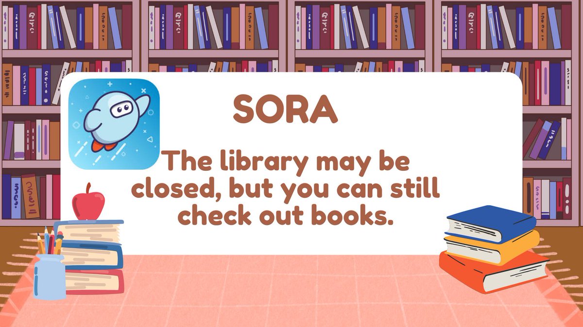 SRTexanLibrary's tweet image. The library may be closed but you can still check out books using the SORA app. Click on this link to view a presentation explaining the app and the steps to check out an eBook or Audiobook. Happy Reading! canva.com/design/DAGjTDG…   
#SRTexanLibrary #pisdREADS @SamRayburn_HS