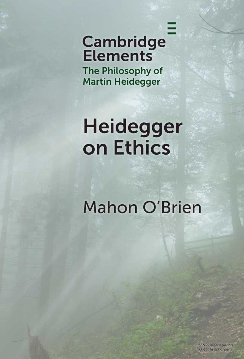 Cambridge University Press - Philosophy (@cambup_philnyuk) on Twitter photo Don’t miss your chance to read new Cambridge Element Heidegger on Ethics by <a href="/mahon_o_brien/">Mahon O'Brien</a> Free access available until 8 April.
cup.org/420DvA6
#cambridgeelements #philosophy Don’t miss your chance to read new Cambridge Element Heidegger on Ethics by <a href="/mahon_o_brien/">Mahon O'Brien</a> Free access available until 8 April.
cup.org/420DvA6
#cambridgeelements #philosophy