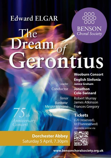 Last Few Tickets Remaining for this Saturday's stunning performance of Elgar's powerful &amp; emotional oratorio 'The Dream of Gerontius' #DorchesterAbbeyEvents #Choral #BensonChoralSociety #Spring #Oxfordshireevents buff.ly/fGyLy58