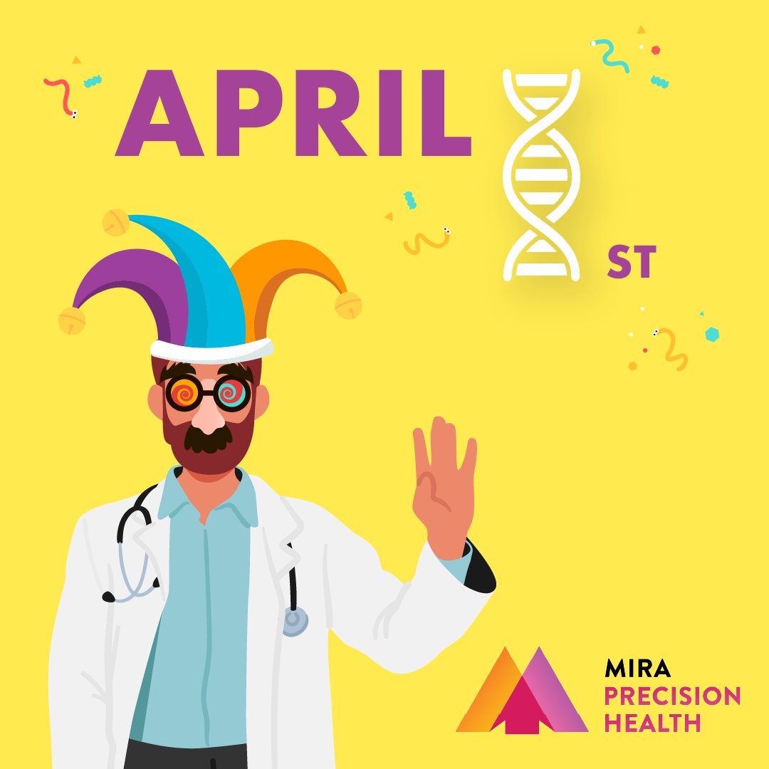 Mira Precision Health found the "humor gene"!  A laugh's in our DNA, but we still focus on accurate PGx tests for your health. #AprilFools #GeneticTesting