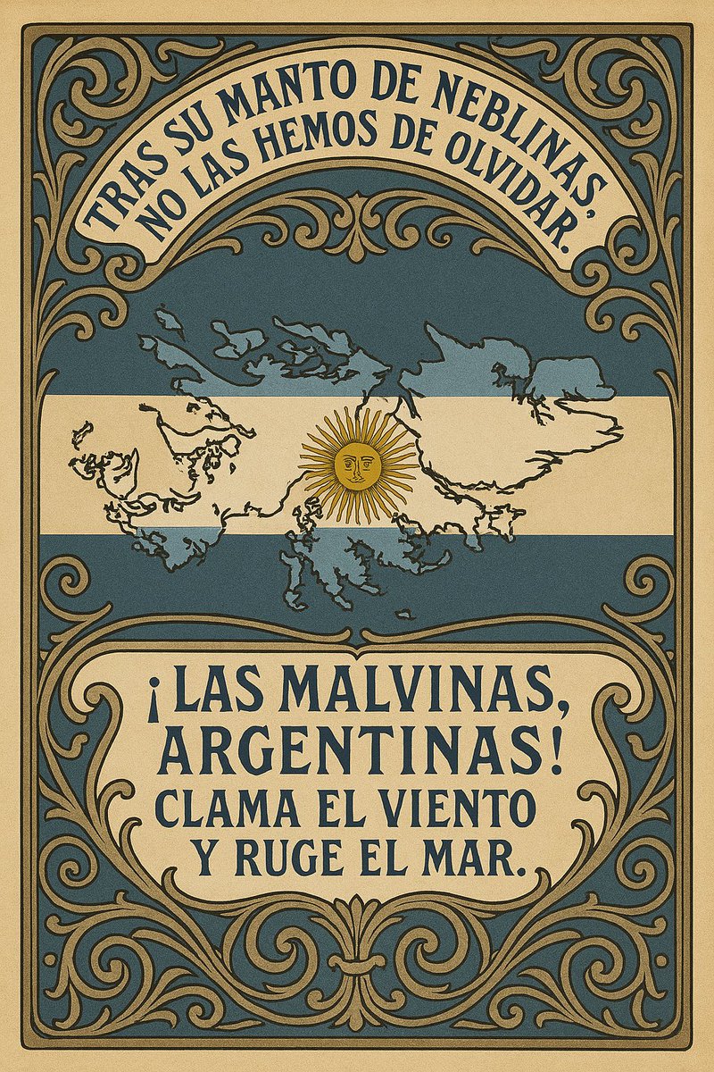 Una más, estilo Art Nouveau.
🇦🇷 Viva la Patria. 🇦🇷