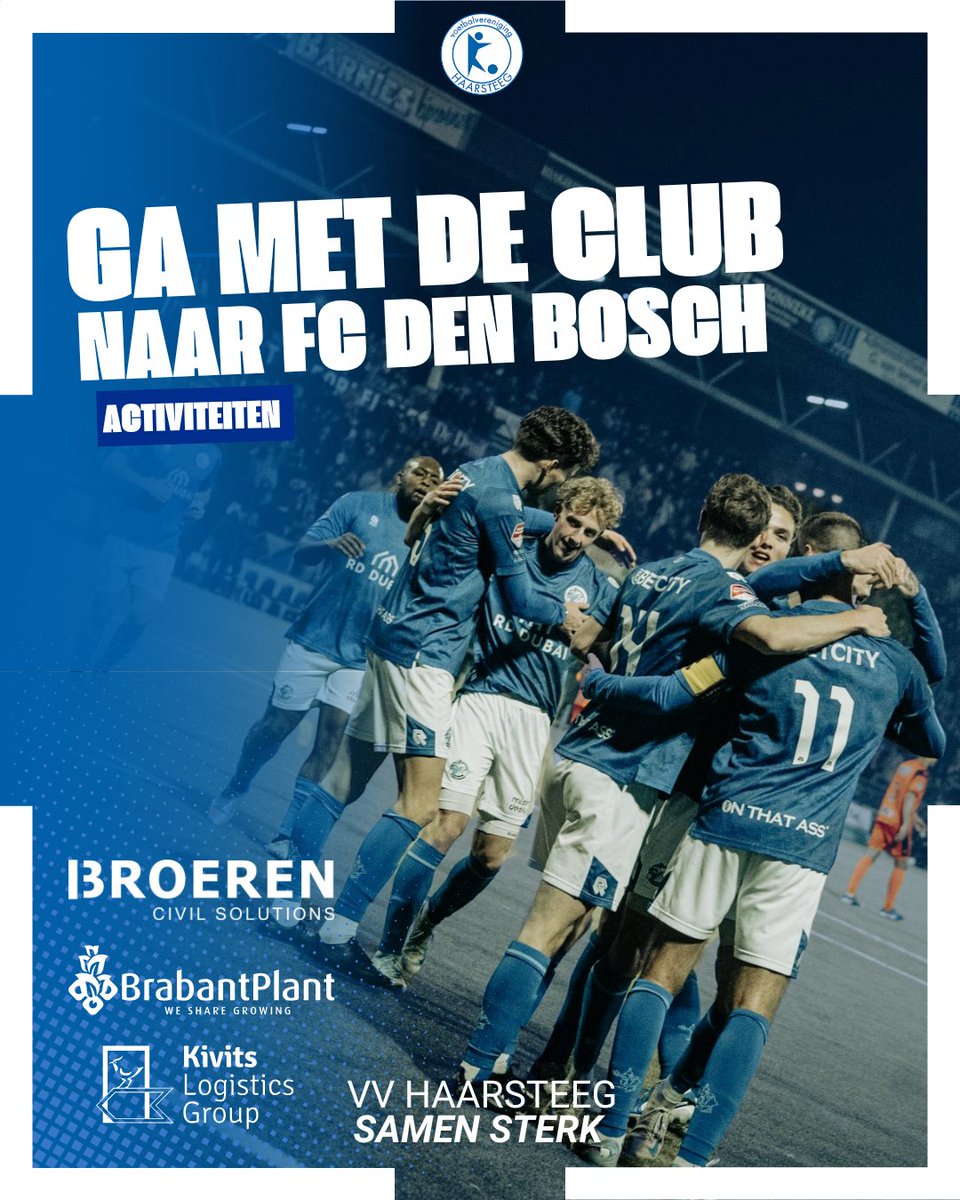 VV Haarsteeg-leden naar FC Den Bosch -- FC Eindhoven voor slechts €7,50 vvhaarsteeg.nl/nieuws/35/?nid…