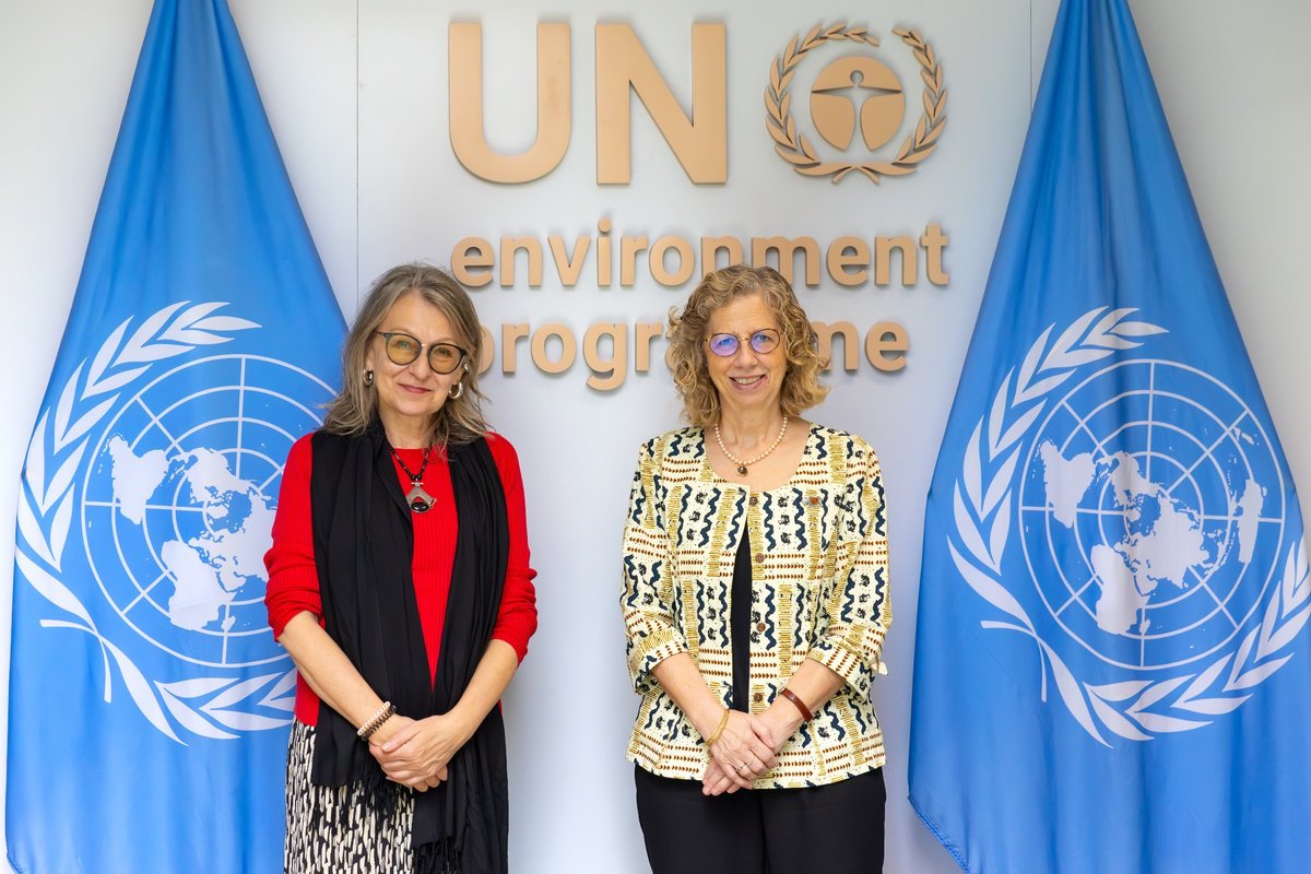 UN Environment Programme (UNEP) Europe 🌱 (@unep_europe) on Twitter photo Estonia is delivering on climate & environment goals and is set to use 100% green electricity by 2030.
<a href="/UNEP/">UN Environment Programme</a> Executive Director @Andersen_Inger met with Tiina Intelmann, Estonia's Special Envoy on Multilateralism, about upcoming priorities.
We appreciate ongoing 🇪🇪 support. Estonia is delivering on climate & environment goals and is set to use 100% green electricity by 2030.
<a href="/UNEP/">UN Environment Programme</a> Executive Director @Andersen_Inger met with Tiina Intelmann, Estonia's Special Envoy on Multilateralism, about upcoming priorities.
We appreciate ongoing 🇪🇪 support.
