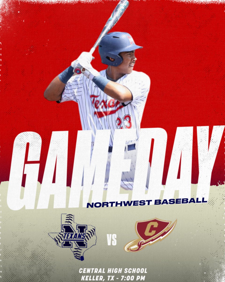 A new day awaits! Texans head to Keller tonight for game 1 of the series with the Central Chargers. #NTNW