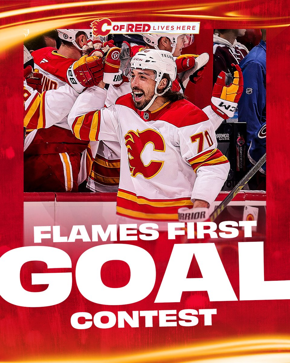 Who is going to score our first goal in Salt Lake City?

Tell us and use the hashtag #Flames1stGoal for a chance to win a pair of tickets to our Apr. 11 game vs. Minnesota!

A winner will be selected at random from the correct responses.