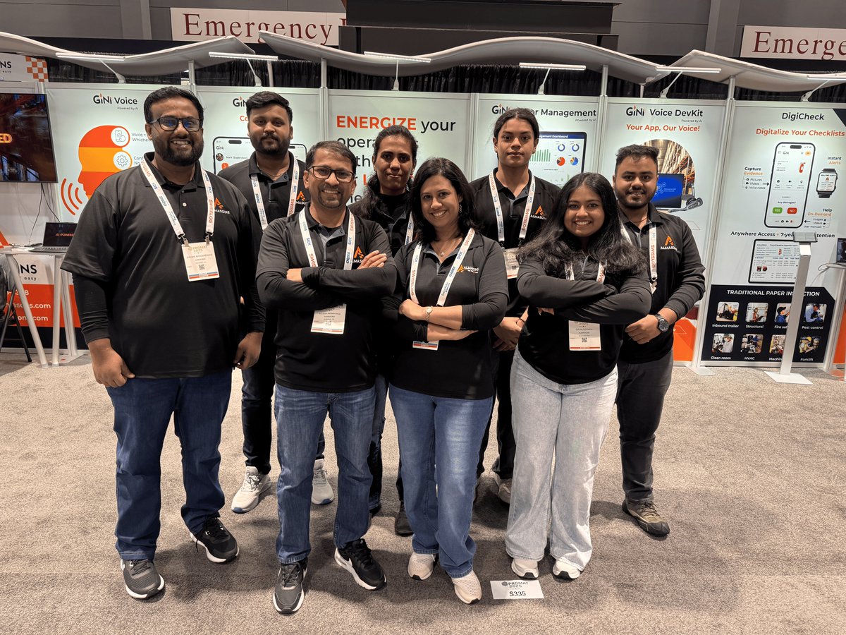 Almasons_GiNi's tweet photo. Sorry, we couldn’t click too many pictures at ProMat 2025—we were busy making connections!
#AlmasonsGini #WarehouseManagement #ProMat2025 #AI https://t.co/K6ARge1olW
