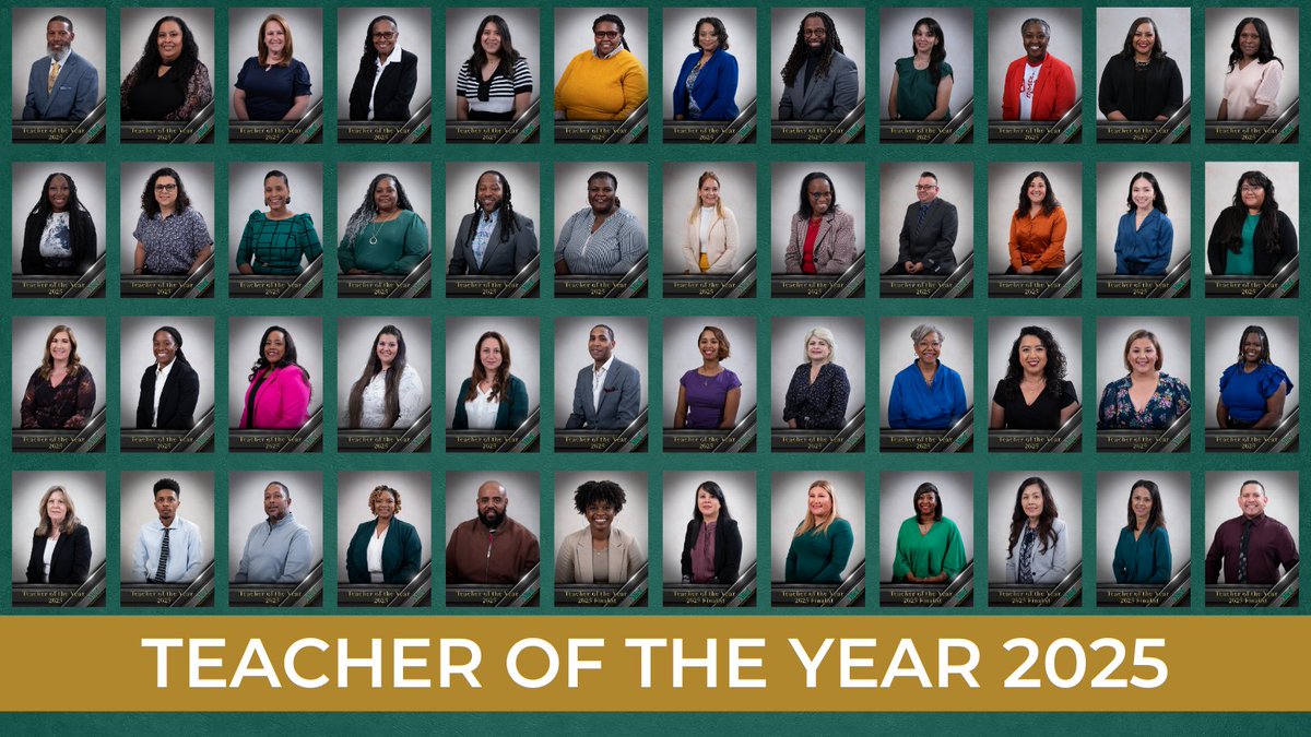 Alief ISD is delighted to announce the 2025 Teacher of the Year Nominees for their outstanding commitment and dedication to our students, schools, and public education! Congratulations to all! #AliefProud
The district elementary and secondary Teacher of the Year will be announced