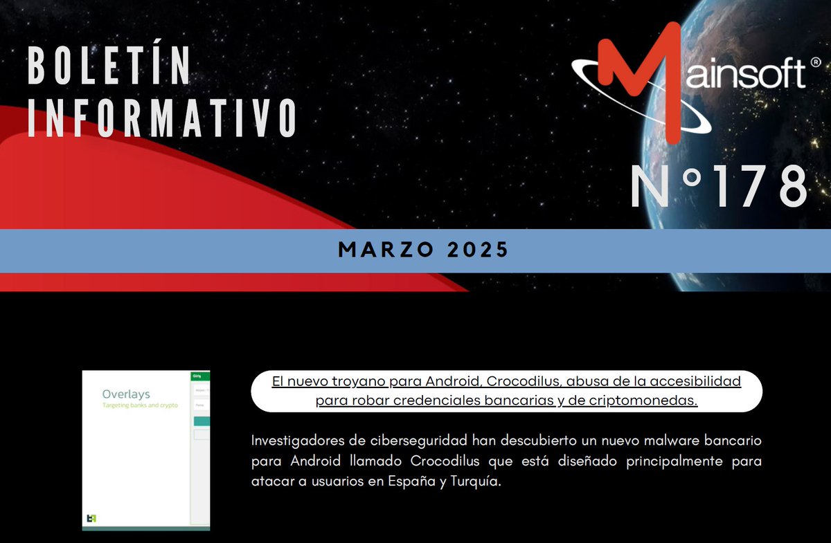 MainsoftPeru's tweet image. ¿Quieres enterarte de este y otros boletines de Ciberseguridad que tenemos para ti? Ingresa a mainsoft.cl/boletines-ti/ y ponte al día con las últimas noticias.