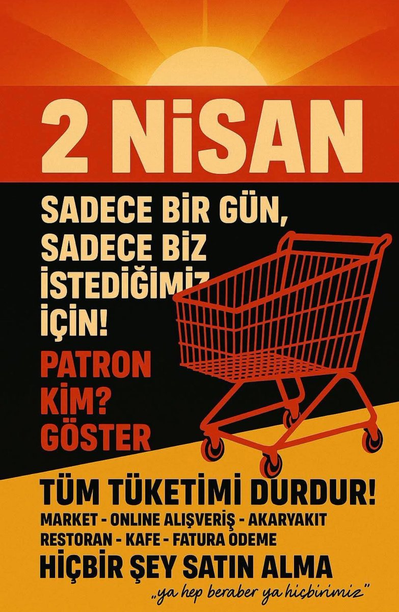 merladali's tweet photo. #2nisantüketimboykotu  #Boykot https://t.co/mkKMOsmhQr
