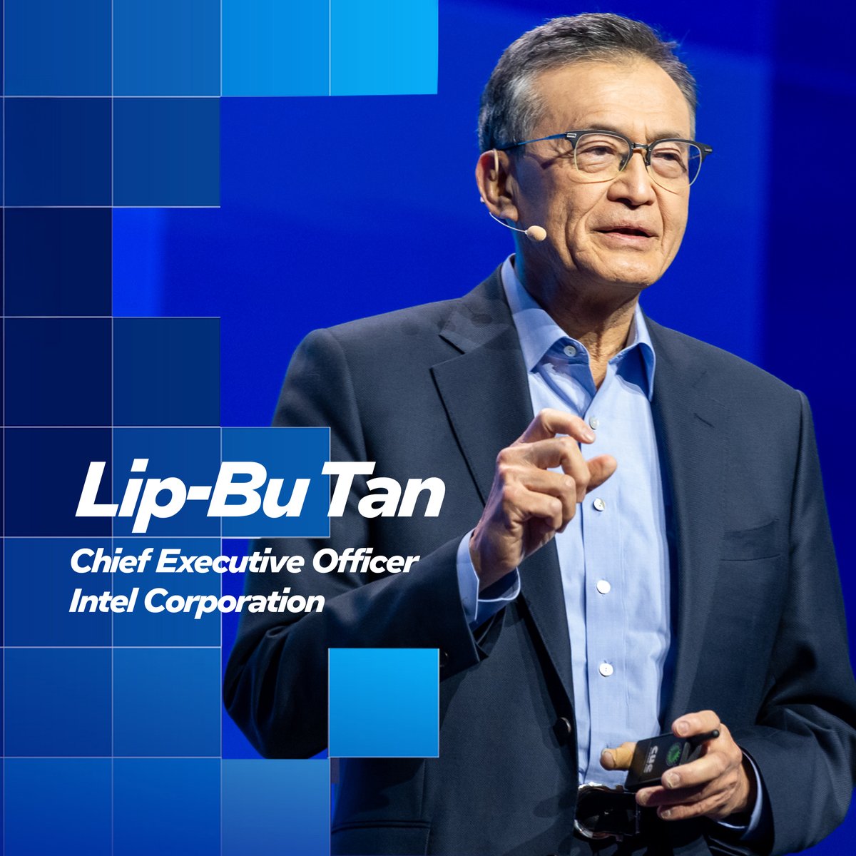 intel's tweet image. &quot;I will not be satisfied until we delight all of you.&quot;

New Intel CEO Lip-Bu Tan spoke from the main stage at #IntelVision. 

Hear more about his plans for Intel here: intel.ly/3EdUqHn