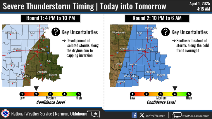 ⚠️ Severe Weather Alert – El Reno ⚠️
As of 9:15 AM, it's mostly cloudy and 55°F. Expect a high of 78°F with strong winds. Severe storms are possible tonight—stay weather-aware! Have a plan, secure outdoor items, and check back for updates. #OKwx #ElRenoWeather ⛈️