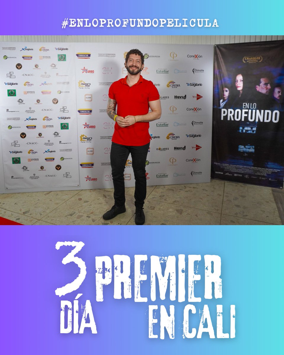 CinemaLocalCO's tweet photo. 🔥📷 TERCER DÍA DE LA PREMIER – ESTRENO DE LA PELÍCULA "EN LO PROFUNDO" 📷📷  #CineDeSuspenso #EnLoProfundo #FilmCrew #AlfombraRoja #CineColombiano #JairoEstrada #Cine #Premiere #CineEnCali #SuspensoColombiano #PasionPorElCine https://t.co/UCDgn6cicU