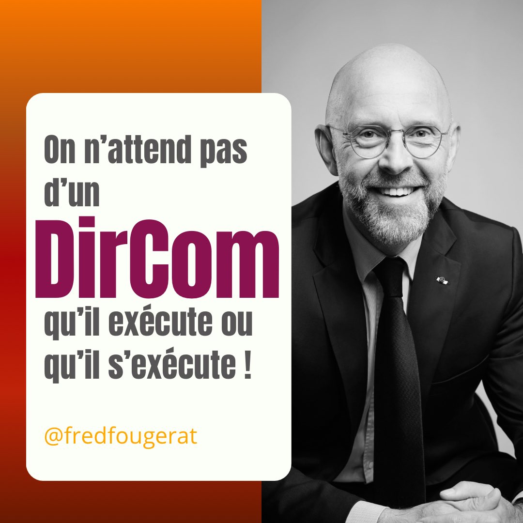 fredfougerat's tweet image. C’est aussi à sa capacité de s’opposer aux pressions, que se mesure l’autorité professionnelle d’un #DirCom.
Porter une vision au service d’une stratégie et d’objectifs de #communication, ce n’est pas chercher à plaire au plus grand nombre. C’est chercher la performance.…