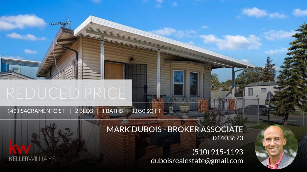 DuBoisRealEstat's tweet photo. 📍 Reduced Price 📍 This recently reduced home at 1421 Sacramento St in Vallejo won't last long, so, don't wait to set up a showing! Reach out here or at (510) 915-1193 for more information! https://t.co/UgmorRl4mP https://t.co/NKwT5yHxt2
