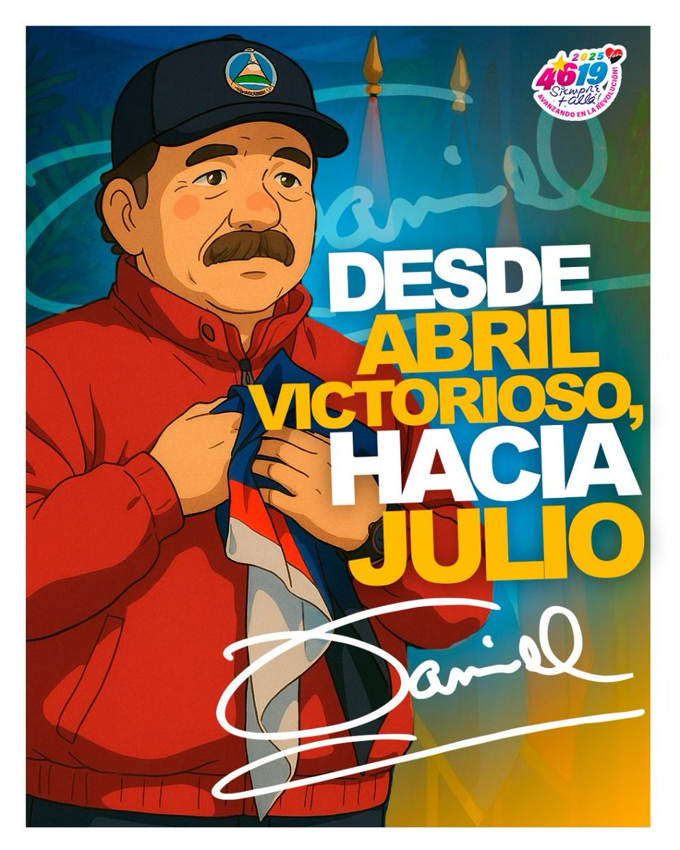 Nuestro líder indiscutible comandante Daniel le decimos que hoy , mañana y siempre estaremos somos y seremos  vigilantes de la paz .
#FSLNAbrilVictorioso 
#NoPudieronNiPodrán 
#PLOMO19