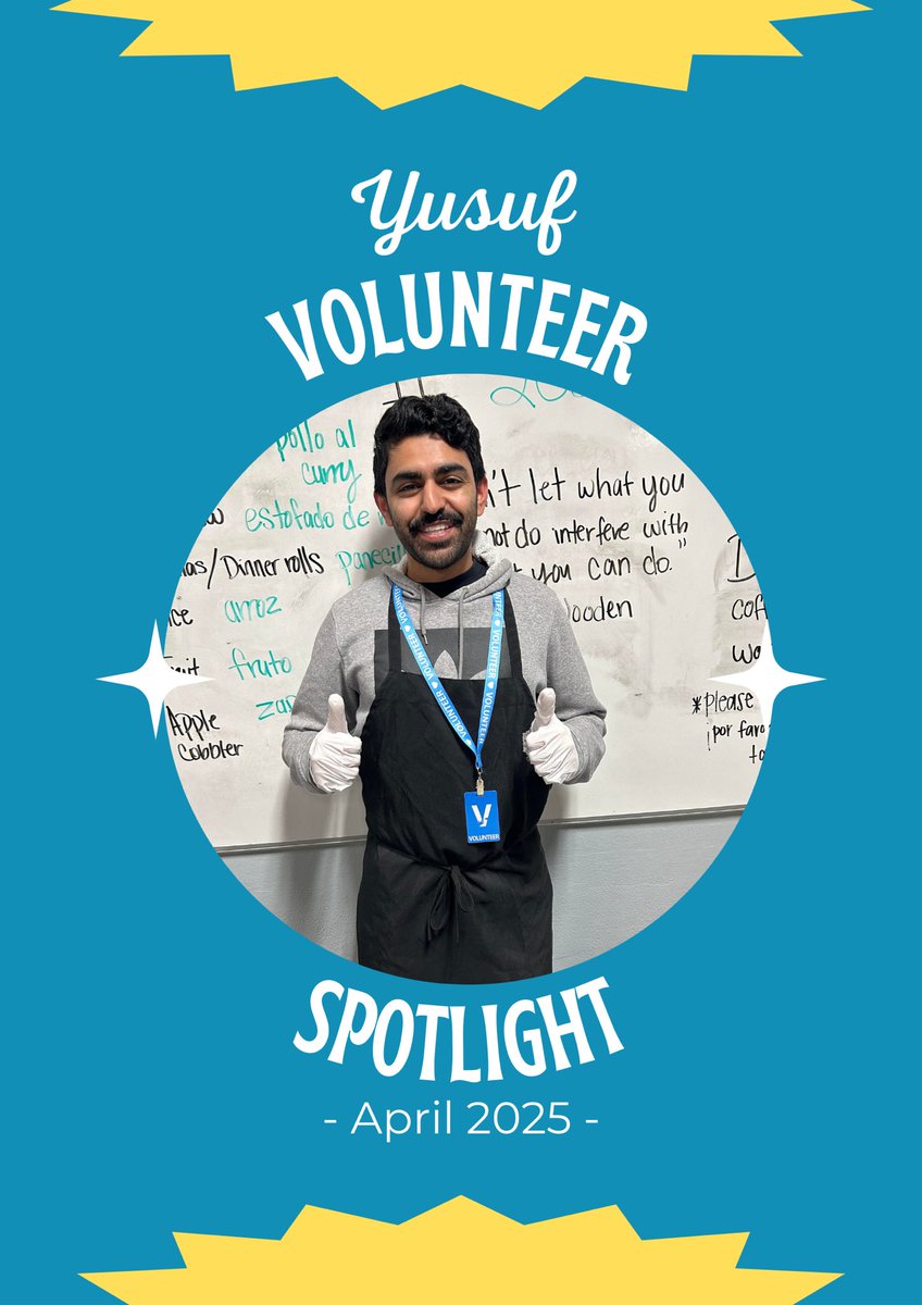“I truly love knowing I am able to help those in need through wonderful programs like Thrive DC. It has opened my eyes to how small acts collectively can go a huge way to help strengthen our communities!”

Thank you for spending over 100 hours with us, Yusuf!