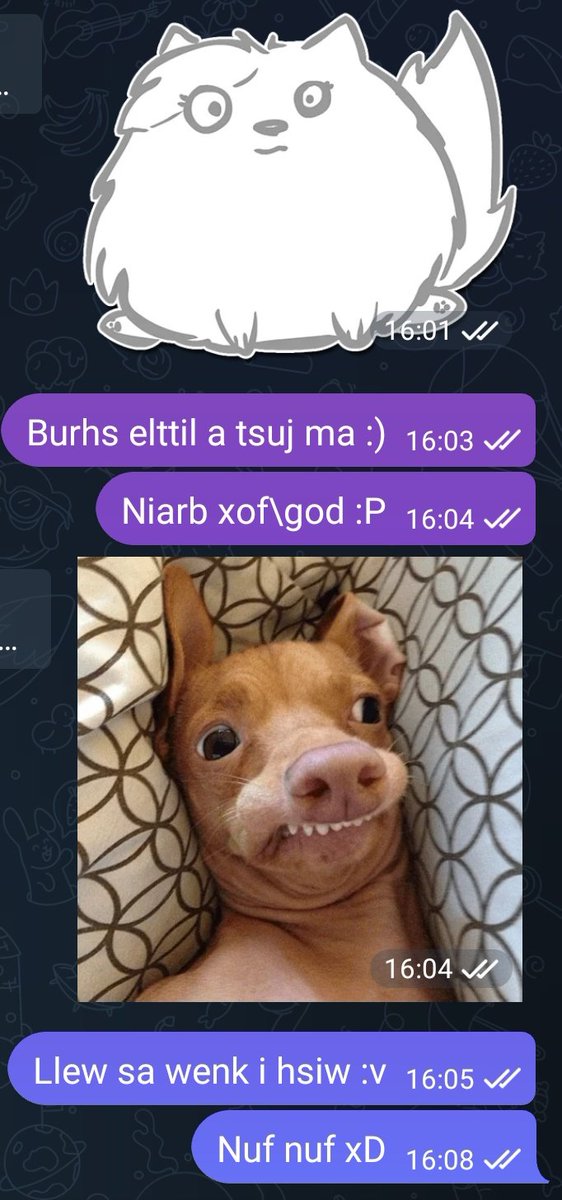 :D enoyreve yad sloof liprA
yadot rof hseeF a ton mA
🤍💙~evol i eno eht hcum yreV
🤪🙃 etuc re'uoY