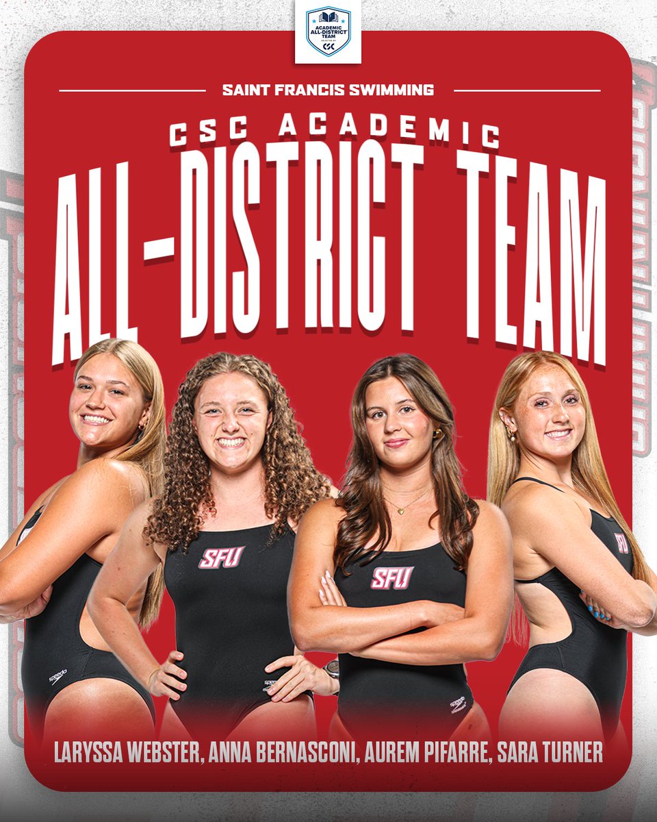 Saint Francis Swimming tweet media