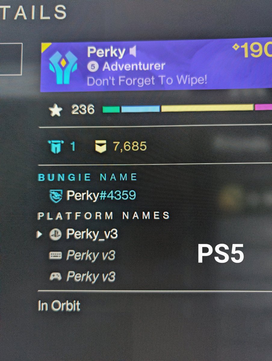 ButtDerek's tweet photo. @BungieHelp @Bungie 
I've recently started playing D2 on PC after a long time playing on both Xbox and PS. My Bungie name on PC does not match my others, it's all linked to one Bungie account. 
I don't have cross save on, and didn't need to to have Xbox and PS names match? https://t.co/UQbsB9QfKA