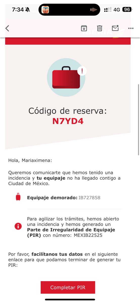 charmin_ocg's tweet photo. @Iberia Por dónde les puedo compartir los nombres y Mails para que no estén públicos https://t.co/VuG5mkw6lm