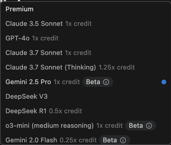 Gemini 2.5 Pro in Windsurf now, perfect!