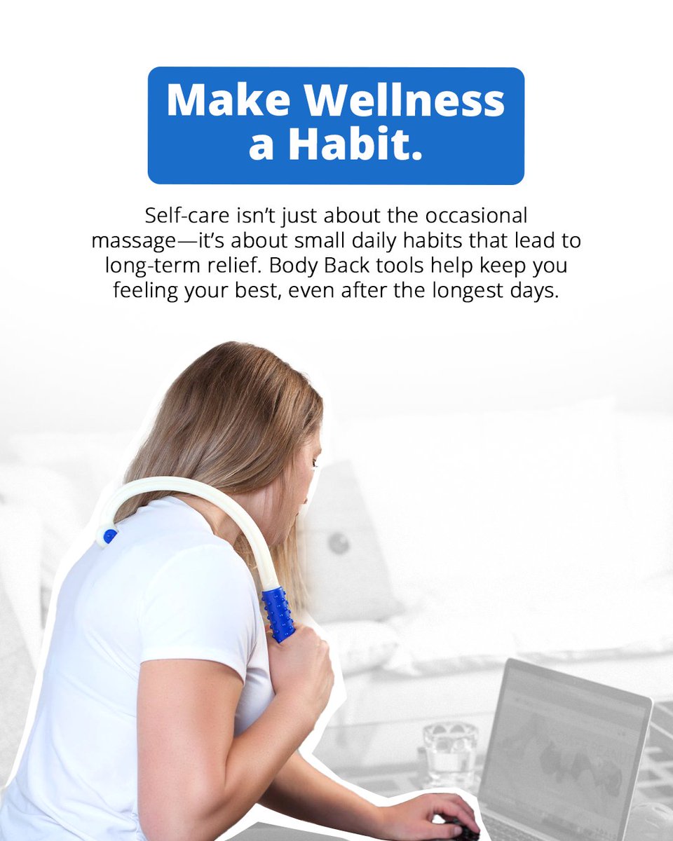bodybackcompany's tweet image. Follow for more tips to start feeling your best!

#WFHPainRelief
#TriggerPointTherapy
#MassageTools