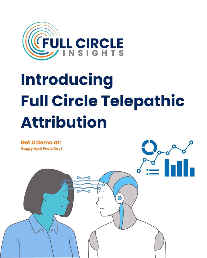 📰 BREAKING NEWS: Full Circle Launches Telepathic Attribution

We're thrilled to announce our latest innovation: measuring marketing impact through thought energy.📊 No more campaign member records, no more scoring fields, just vibes.

Happy #AprilFools Day!