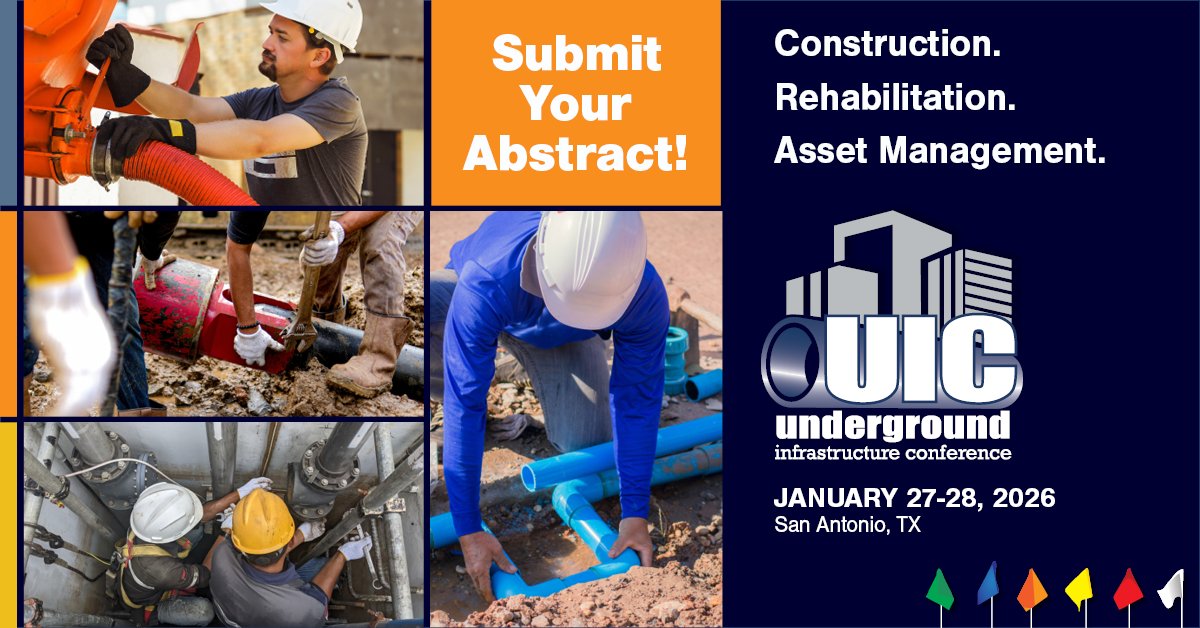 🚧 Have a case study? An innovation? A trenchless triumph?
Speak at #UIC2026 in San Antonio! 🗣️💡Now accepting abstract submissions through our official Call for Speakers. ui-conference.com/call-for-propo…