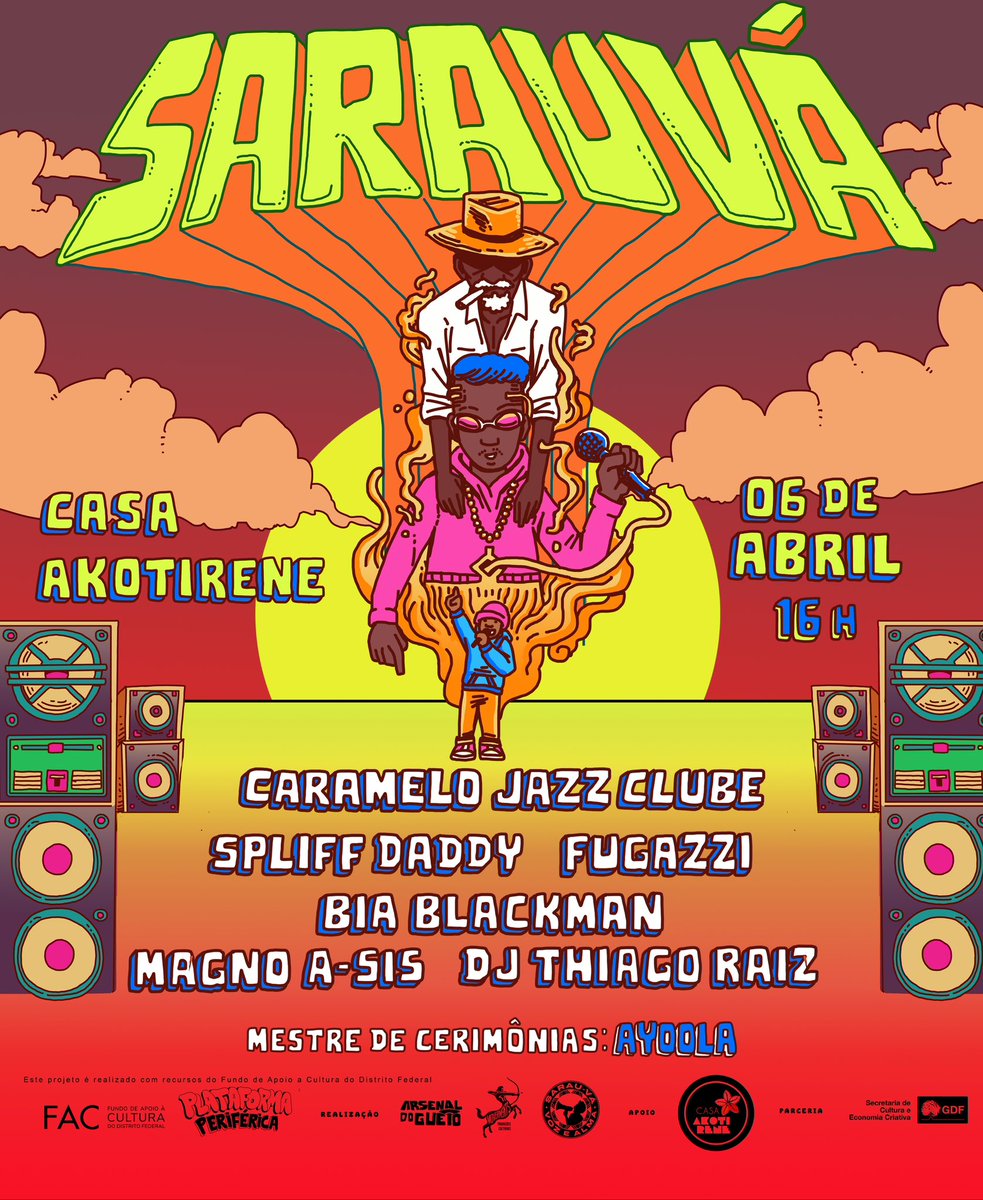 Sarau_Va's tweet photo. O bonde não para! 👊🏽💥 Neste domingo (6), a partir das 16h, o Sarau-Vá chega mais uma vez no quilombo urbano Casa Akotirene. 

Caramelo Jazz Clube, Spliff Daddy, Fugazzi, Bia Blackman, Magno A-sis e DJ Thiago Raiz trazem muita música boa este encontro poético! https://t.co/AJj9zHBXeq