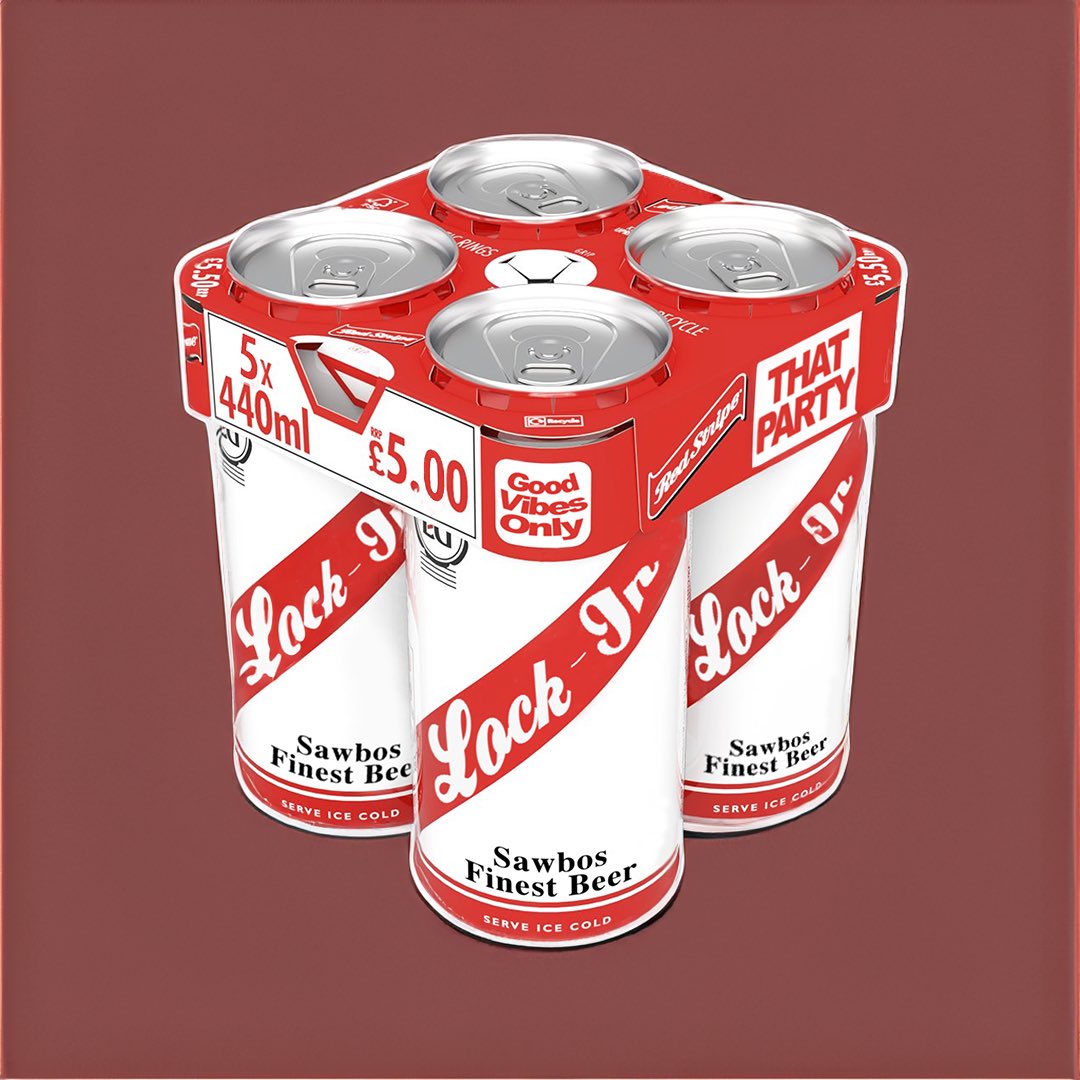 LOCK-IN (@lockin_band) on Twitter photo Buzzing to be teaming up with <a href="/redstripeuk/">Red Stripe UK</a> for our own edition of the classic lager for today and today onlyโฆ
*5th can to be sold separately by bossman for additional costs T&Cโs apply Buzzing to be teaming up with <a href="/redstripeuk/">Red Stripe UK</a> for our own edition of the classic lager for today and today onlyโฆ
*5th can to be sold separately by bossman for additional costs T&Cโs apply