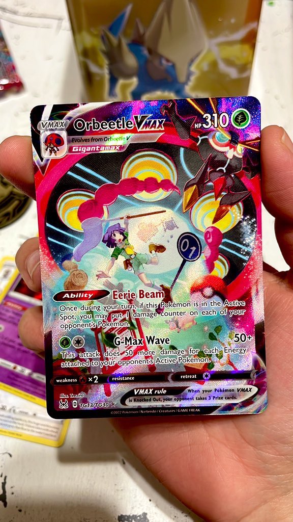 KDCOLLECTS's tweet photo. I’m sorry to those who believed this 🙂‍↕️

Giving this orbeetle vmax away! 

JUST RETWEET 

International welcomed :-) 

Ends today 4/1 at like 8 pm est https://t.co/Uprm1UPmJP