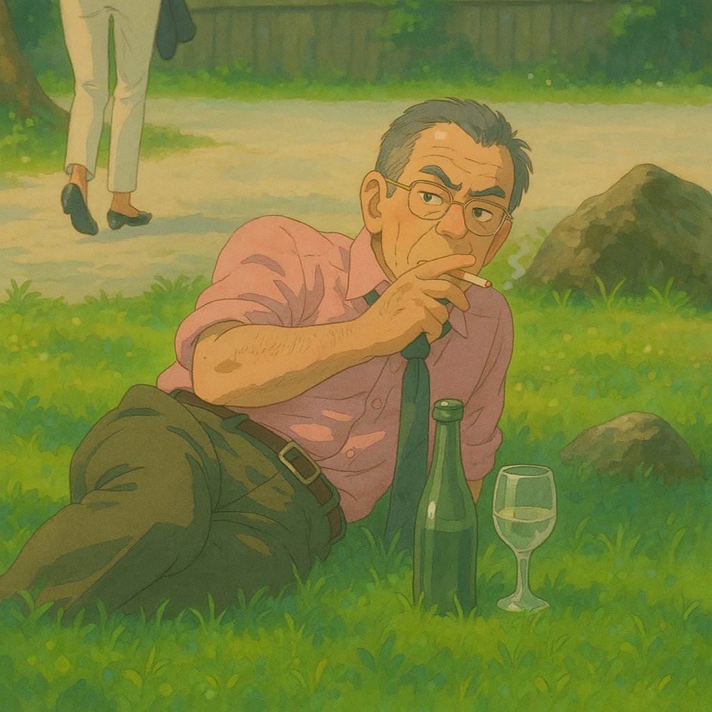 MaschinenHirnKI's tweet image. Falls ihr keinen ChatGPT Zugang habt, schickt uns eure Bilder und wir wandeln sie kostenlos in den Studio Ghibli Stil um 🦾