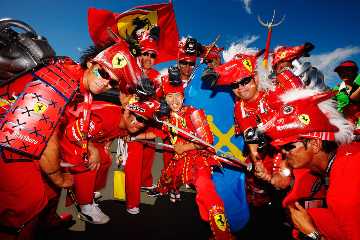 F1's tweet photo. The Formula 1 fans in Japan NEVER disappoint with their creative headwear 🪖

#F1 #JapaneseGP https://t.co/URnnX1QFpr