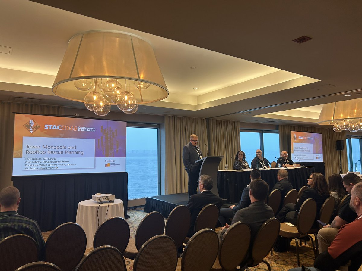 STAC_CSPA's tweet image. What a great start to #STAC2025! ✅
 
We had a packed morning with discussions on:
🔹 New safety standards &amp;amp; best practices
🔹 Rescue planning for high-risk environments
🔹 Guy tensioning
🔹 DTI washers and structural fasteners
🔹 Telecom and tower industry leadership