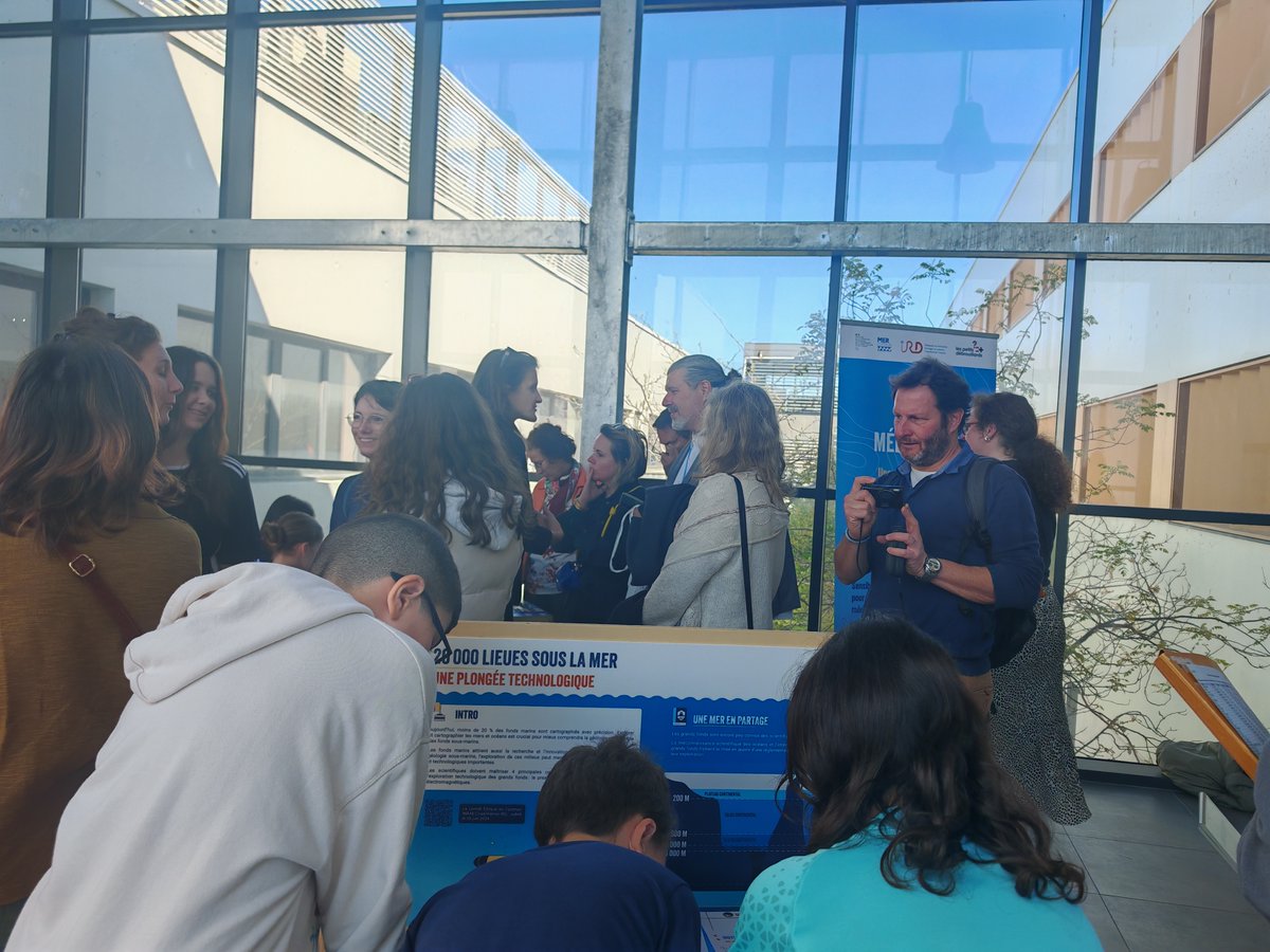 #LaMerEnCommun 👉 Lancement de l'exposition "Notre mer Méditerranée", conçue par l' #IRD en collaboration avec Les petits débrouillards PACA

Plongez au cœur de la mer Méditerranée 🌊 et de ses défis de demain !

▶️ +d'infos : ird.fr/notre-mer-medi…

#UNOC3 #SDG14