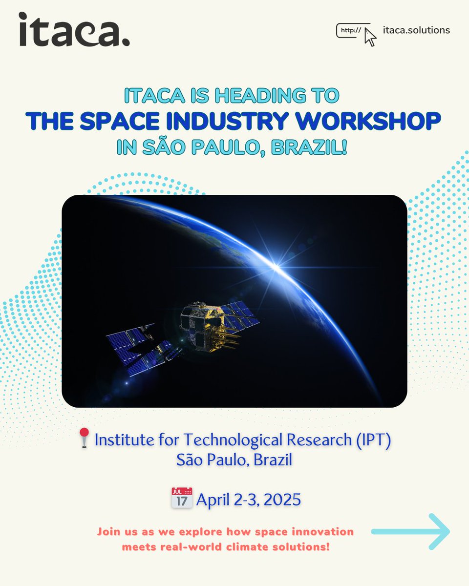 ItacaSolutions's tweet image. 🚀🌌  𝗦𝗽𝗮𝗰𝗲 𝘁𝗲𝗰𝗵𝗻𝗼𝗹𝗼𝗴𝘆 𝗶𝘀 𝘀𝗵𝗮𝗽𝗶𝗻𝗴 𝘁𝗵𝗲 𝗳𝘂𝘁𝘂𝗿𝗲 𝗼𝗳 𝘀𝘂𝘀𝘁𝗮𝗶𝗻𝗮𝗯𝗶𝗹𝗶𝘁𝘆, 𝗮𝗻𝗱 𝗜𝗧𝗔𝗖𝗔 𝗶𝘀 𝗽𝗮𝗿𝘁 𝗼𝗳 𝘁𝗵𝗲 𝗰𝗼𝗻𝘃𝗲𝗿𝘀𝗮𝘁𝗶𝗼𝗻! Read more below! 👇
#SpaceTech #ClimateAction #SustainableFuture #ClimateChange #Brazil #ITACA