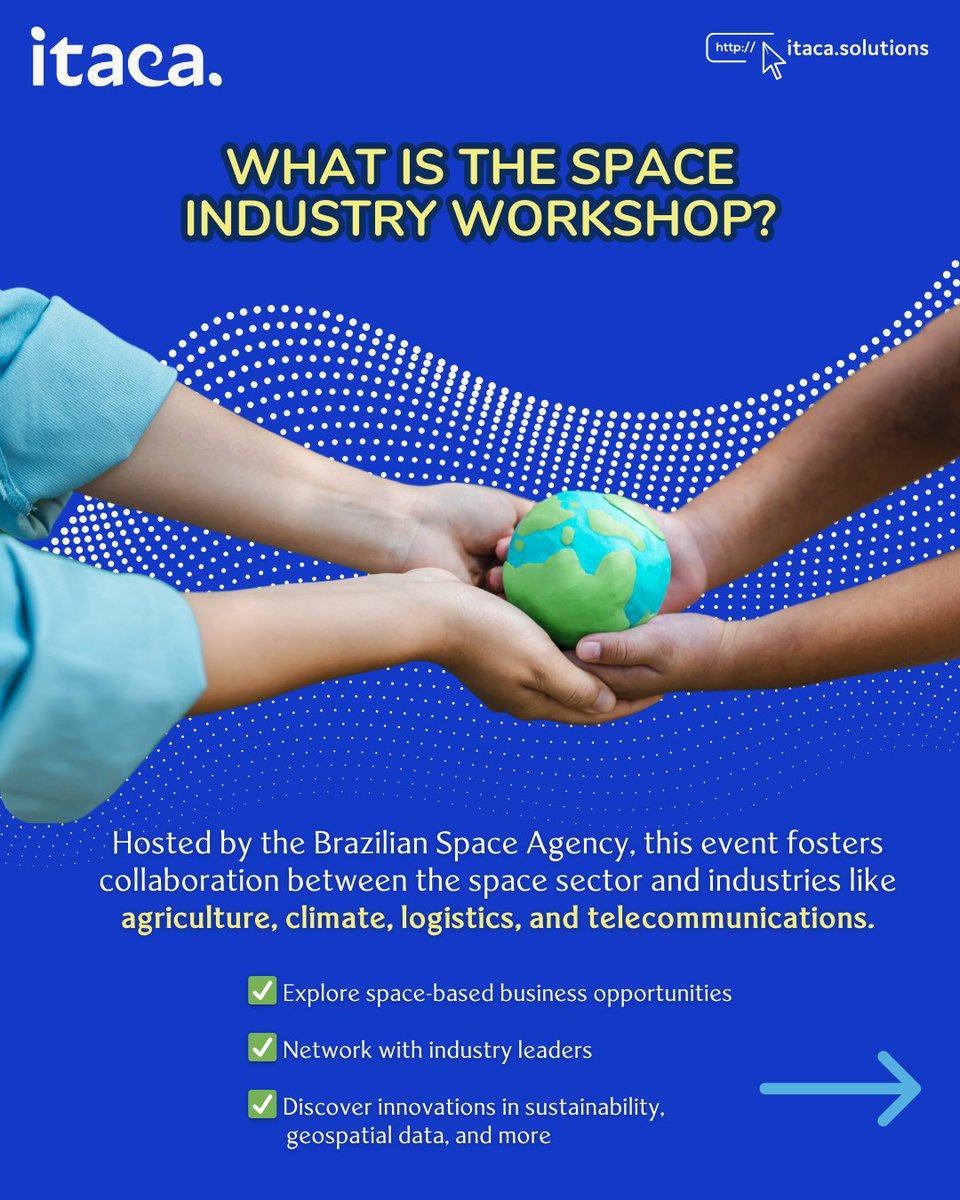 ItacaSolutions's tweet image. 🚀🌌  𝗦𝗽𝗮𝗰𝗲 𝘁𝗲𝗰𝗵𝗻𝗼𝗹𝗼𝗴𝘆 𝗶𝘀 𝘀𝗵𝗮𝗽𝗶𝗻𝗴 𝘁𝗵𝗲 𝗳𝘂𝘁𝘂𝗿𝗲 𝗼𝗳 𝘀𝘂𝘀𝘁𝗮𝗶𝗻𝗮𝗯𝗶𝗹𝗶𝘁𝘆, 𝗮𝗻𝗱 𝗜𝗧𝗔𝗖𝗔 𝗶𝘀 𝗽𝗮𝗿𝘁 𝗼𝗳 𝘁𝗵𝗲 𝗰𝗼𝗻𝘃𝗲𝗿𝘀𝗮𝘁𝗶𝗼𝗻! Read more below! 👇
#SpaceTech #ClimateAction #SustainableFuture #ClimateChange #Brazil #ITACA