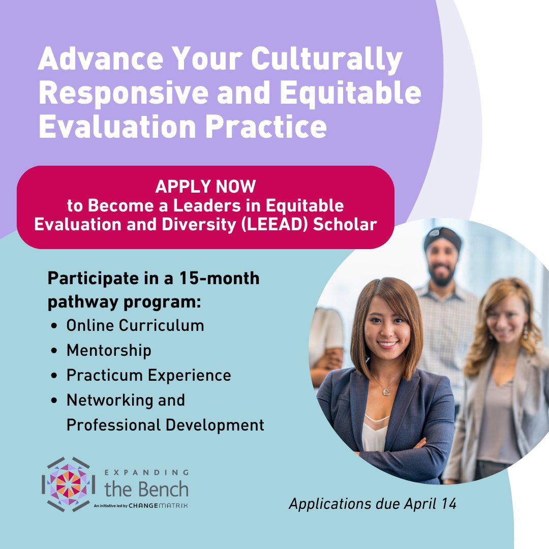 The LEEAD Program is a unique opportunity to engage in learning guided by CREE principles, receive one-on-one mentorship from an experienced evaluator, and gain hands-on experience through a practicum. Take the next step in your career and apply now: loom.ly/ifJI-P4