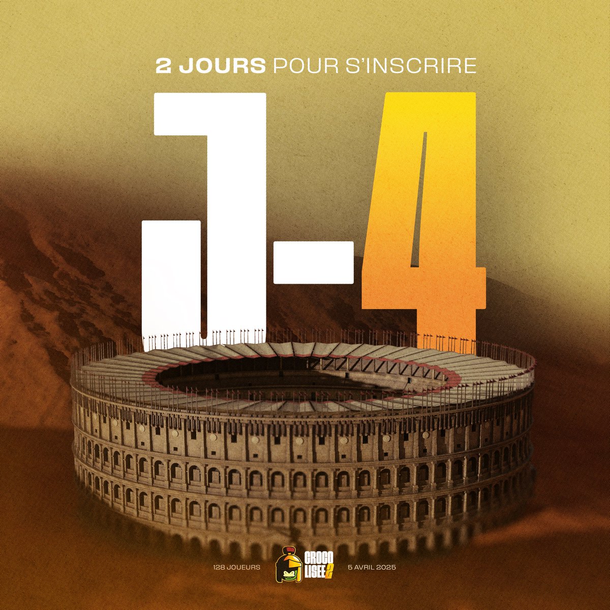 Plus que 4 jours avant le Crocolisée 2 !
Demain nintendo direct pour la switch 2 !

Une belle semaine en vue ! Alors n’hésitez pas à vous inscrire !

Pour participer, c’est ici : start.gg/crocolisee2