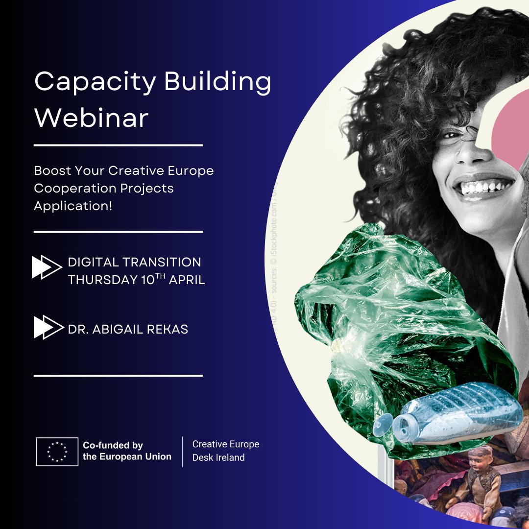 The Culture Office is delighted to be joined by Dr. Abigail Rekas, Lecturer Above the Bar in Law &amp; Innovation at the University of Galway, for a capacity building webinar on digital transition for the creative sector on Thursday 10th April.

Find out more tinyurl.com/92rmnwyx