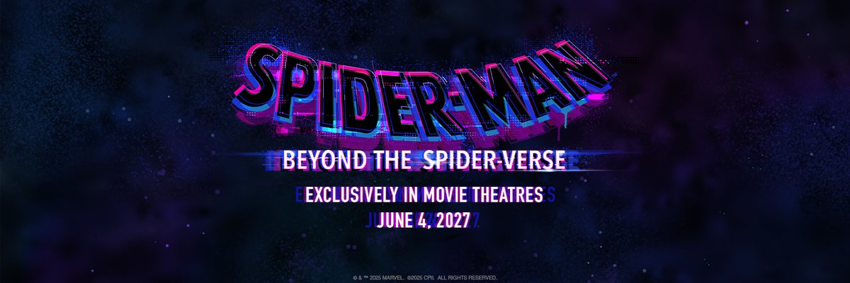 SpideyHype's tweet photo. Sony has revealed NEW logo artwork for: Spider-Man: Beyond the Spider-Verse #SpiderMan #SpiderVerse #BeyondTheSpiderverse #Marvel https://t.co/jEvFG9PI88