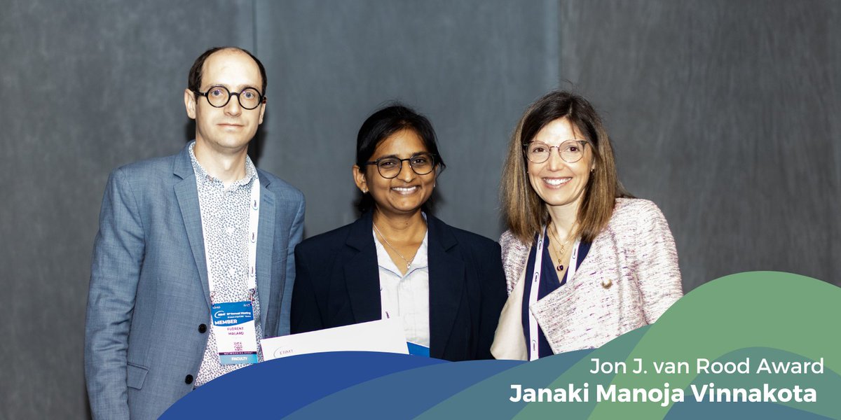 The EBMT (@theebmt) on Twitter photo Congratulations to the 2025 Jon J. van Rood Award winners Janaki Manoja Vinnakota (pictured) and Nicoletta Cieri! 👏
Read the recent interview as the winners speak on their individual, highly commended abstracts that were presented this morning at the <a href="/TheEBMT_CTIWP/">EBMT_Cellular_Therapy</a> Session at Congratulations to the 2025 Jon J. van Rood Award winners Janaki Manoja Vinnakota (pictured) and Nicoletta Cieri! 👏
Read the recent interview as the winners speak on their individual, highly commended abstracts that were presented this morning at the <a href="/TheEBMT_CTIWP/">EBMT_Cellular_Therapy</a> Session at